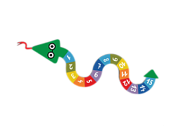 Игра "Змейка 1-15" 1х3,3м